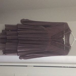 Boho deep purple dress